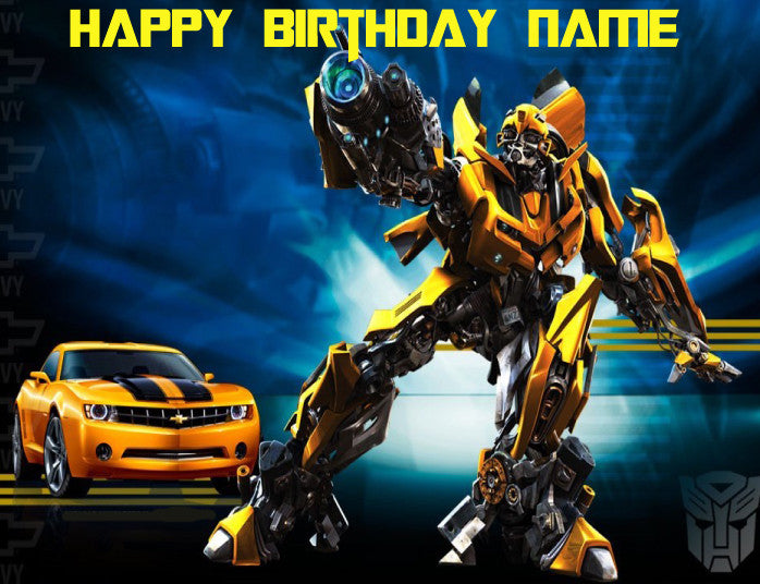 Transformers Bumble Bee Edible Cake Topper - Trish Gayle