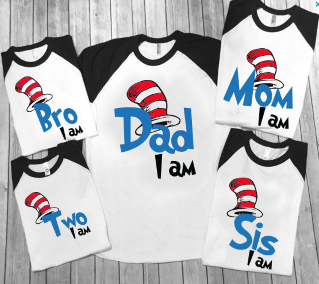 Dr Seuss Family shirts - Adults - Dr 
