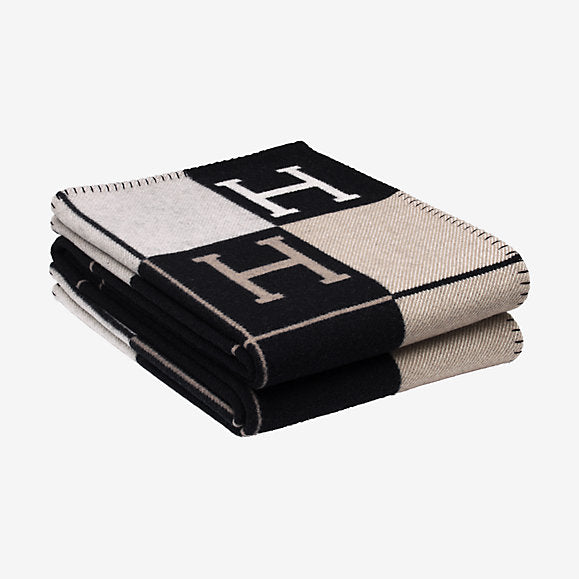 grey hermes blanket