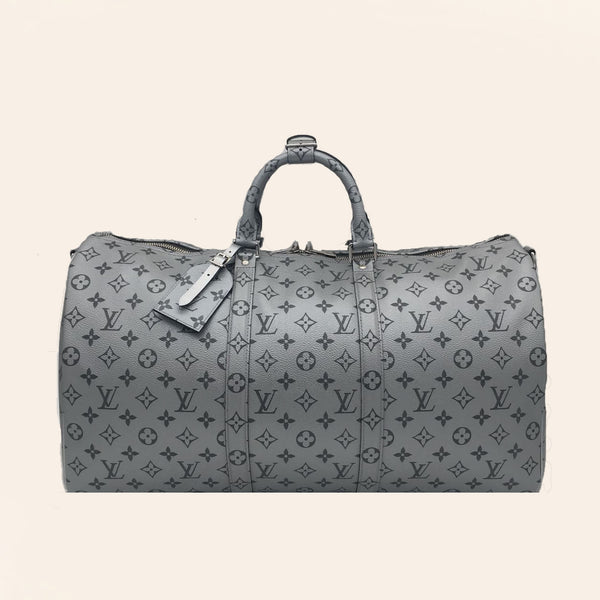 Louis Vuitton | Keepall Bandouliere 50 Metallic Silver | M43848– The-Collectory