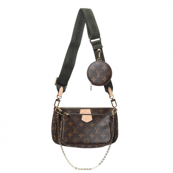 Pochette accessoire cloth crossbody bag Louis Vuitton Brown in Cloth -  17953714