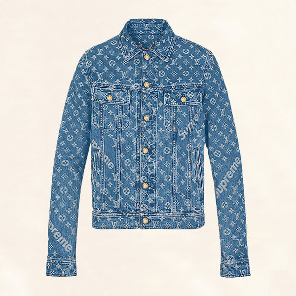 Louis Vuitton | Supreme Denim Monogram Jacket | 56– The-Collectory