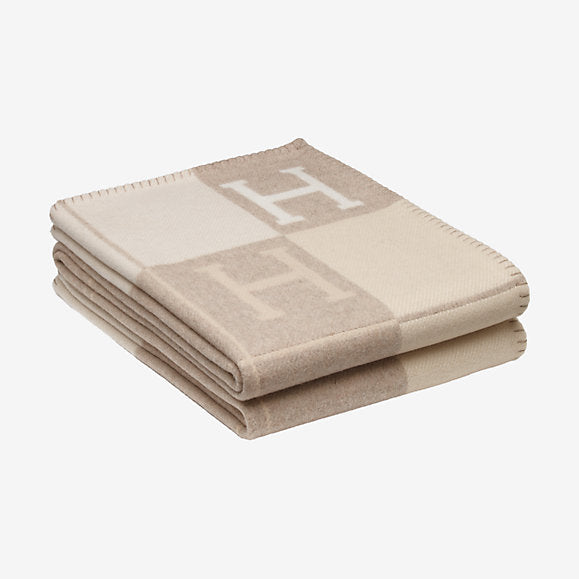 Hermes | Blanket Avalon Signature H Coco and Camomille Throw 