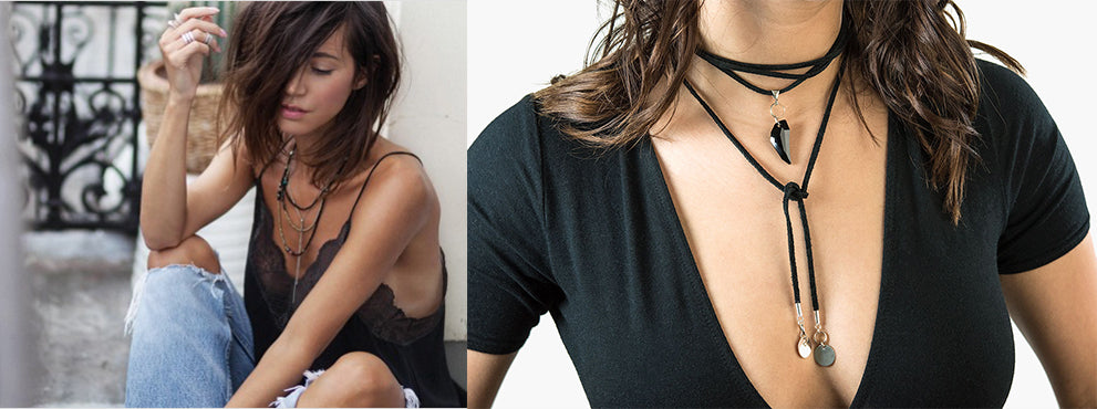 The go-where leather wrap necklace is a mainstay of French girl boho style.