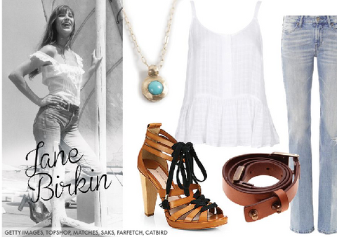 How to put together Jane Birkins French girl boho jewellery style