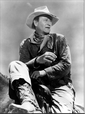 A true boho original, John Wayne's cowboy boots 