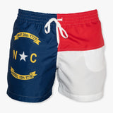 North Carolina State Flag Swim Trunks - mygottago