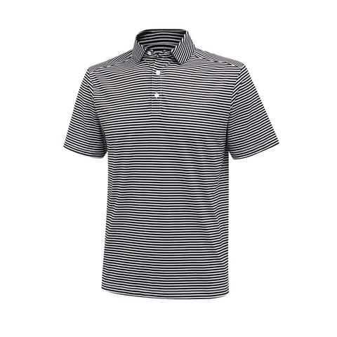 Black & White Stripe Polo