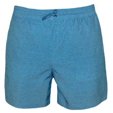 Light Blue Topo Swim (Stretch)