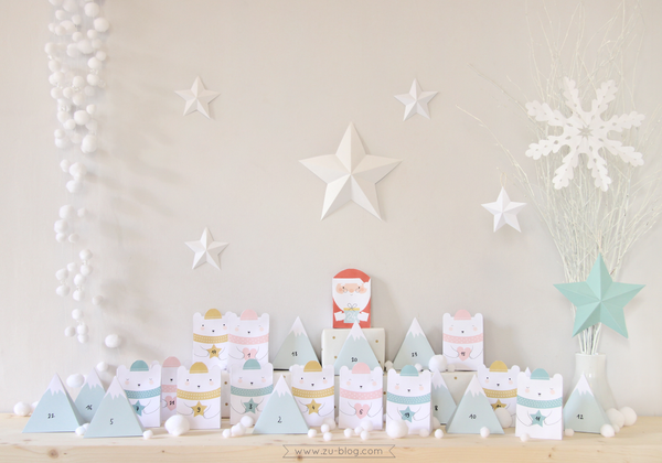 DIY printable advent calendar by ZU