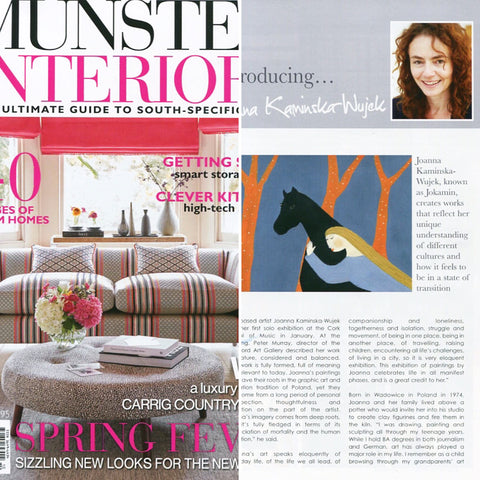 Artist feature in Munster Interiors magazine Spring 2016