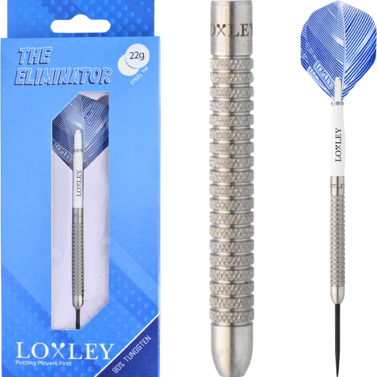 Loxley - The Eliminator Darts - Steel Tip - 90% Tungsten - 22g 24g
