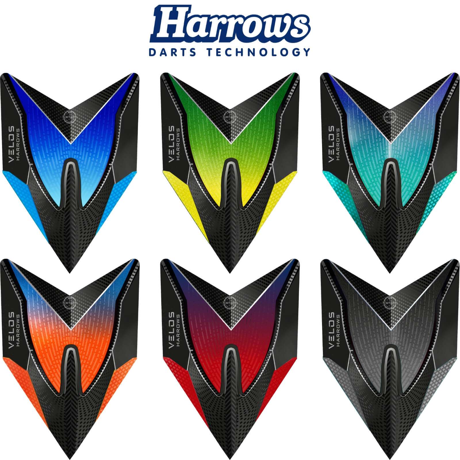 Dart Flights - Harrows - Fusion - Velos Dart Flights 