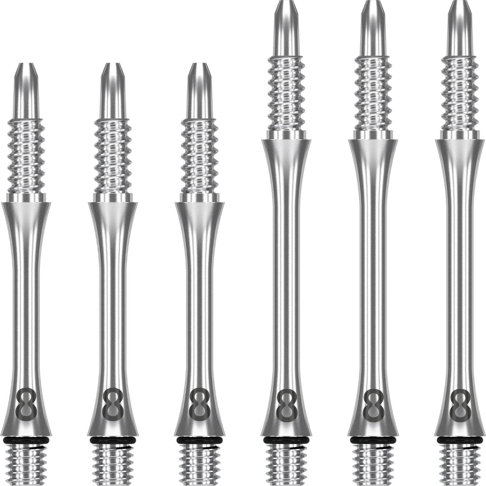 Dart Shafts - Target - 8 Flight Slim Fixed - Titanium Dart Shafts 