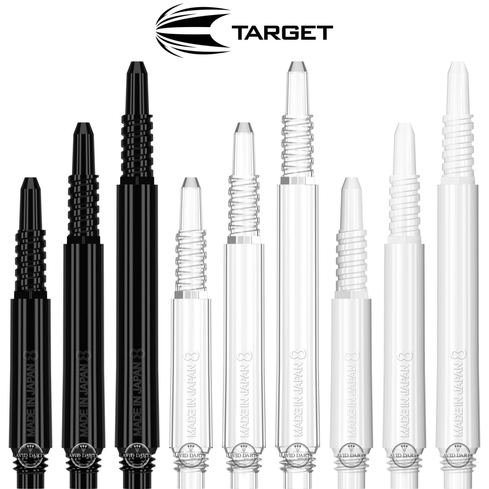 Dart Shafts - Target - 8 Flight Fixed Dart Shafts 