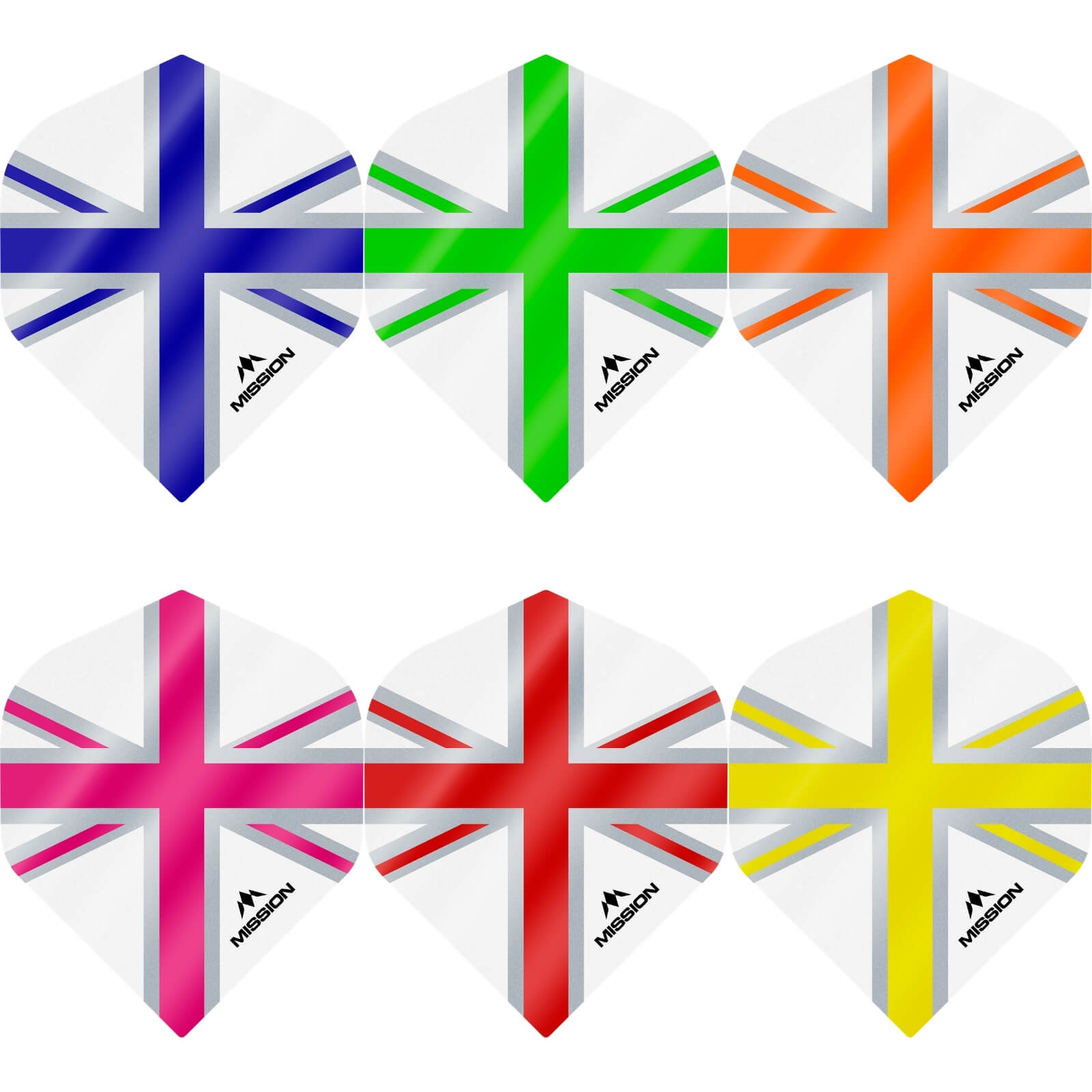 Dart Flights - Mission - Alliance White - Big Wing Dart Flights 