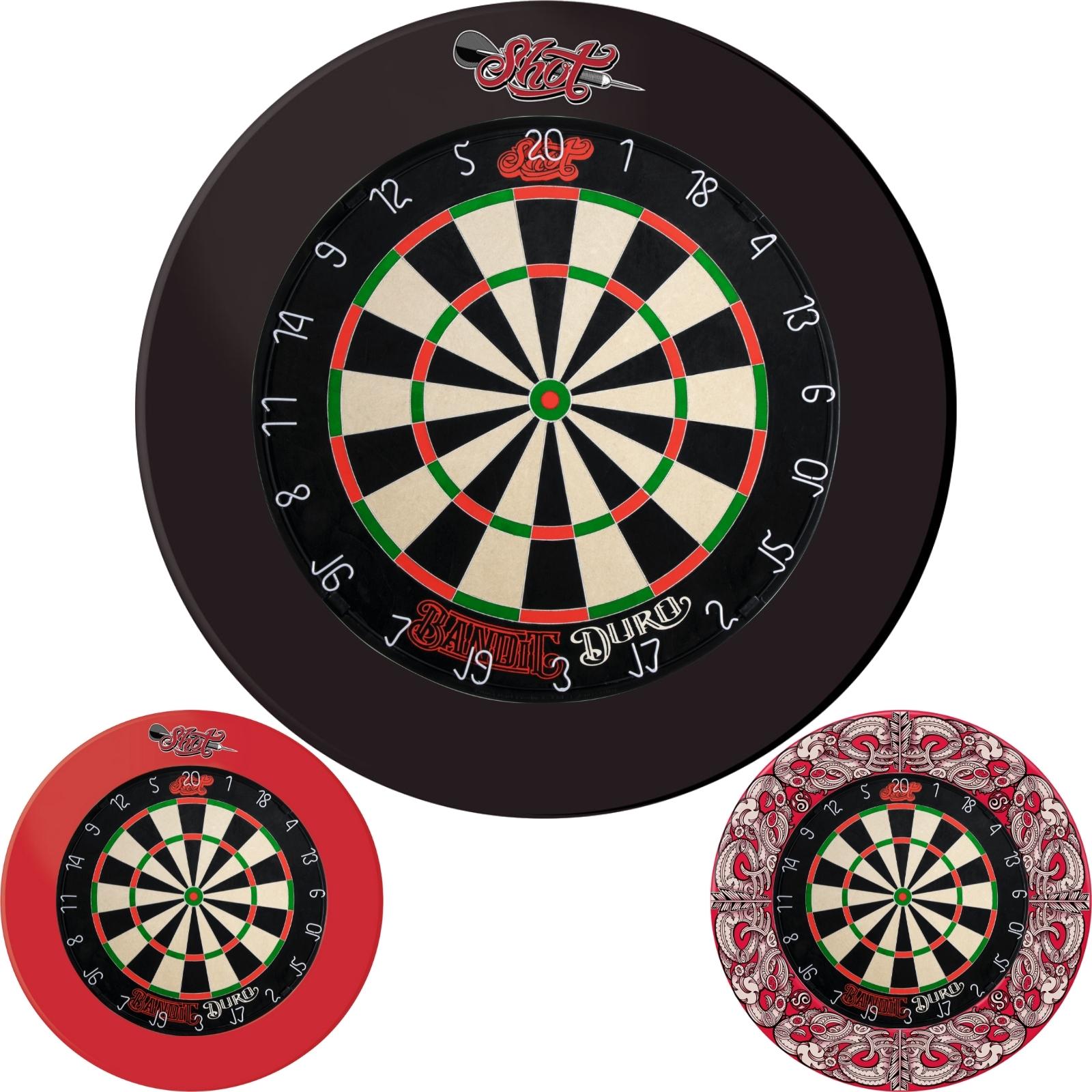 Dartboards - Shot - Bandit Duro Dartboard & Surround Package 