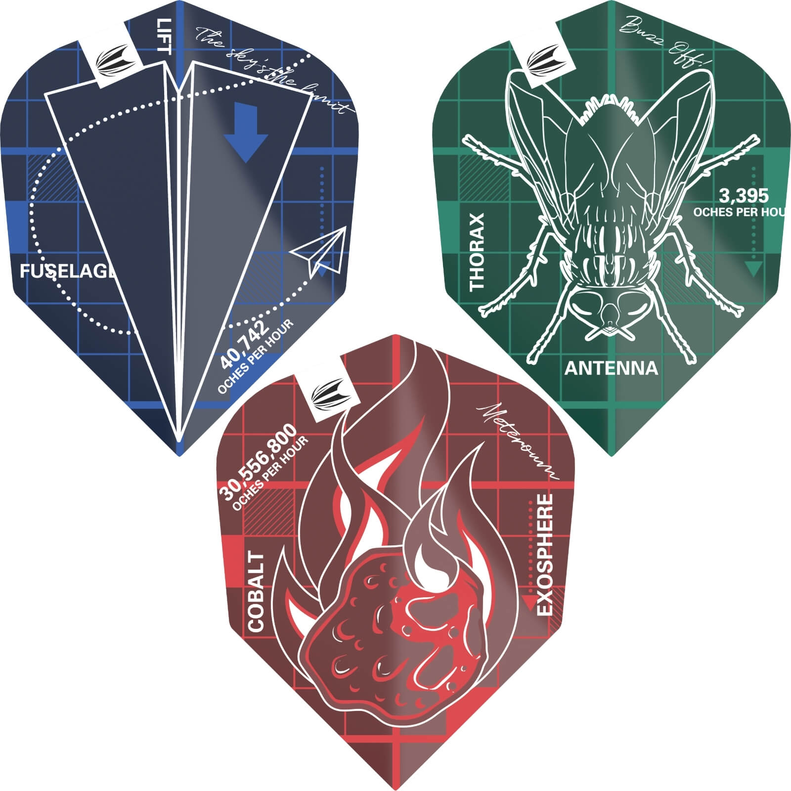 Dart Flights - Target - Blueprint - Standard Dart Flights 