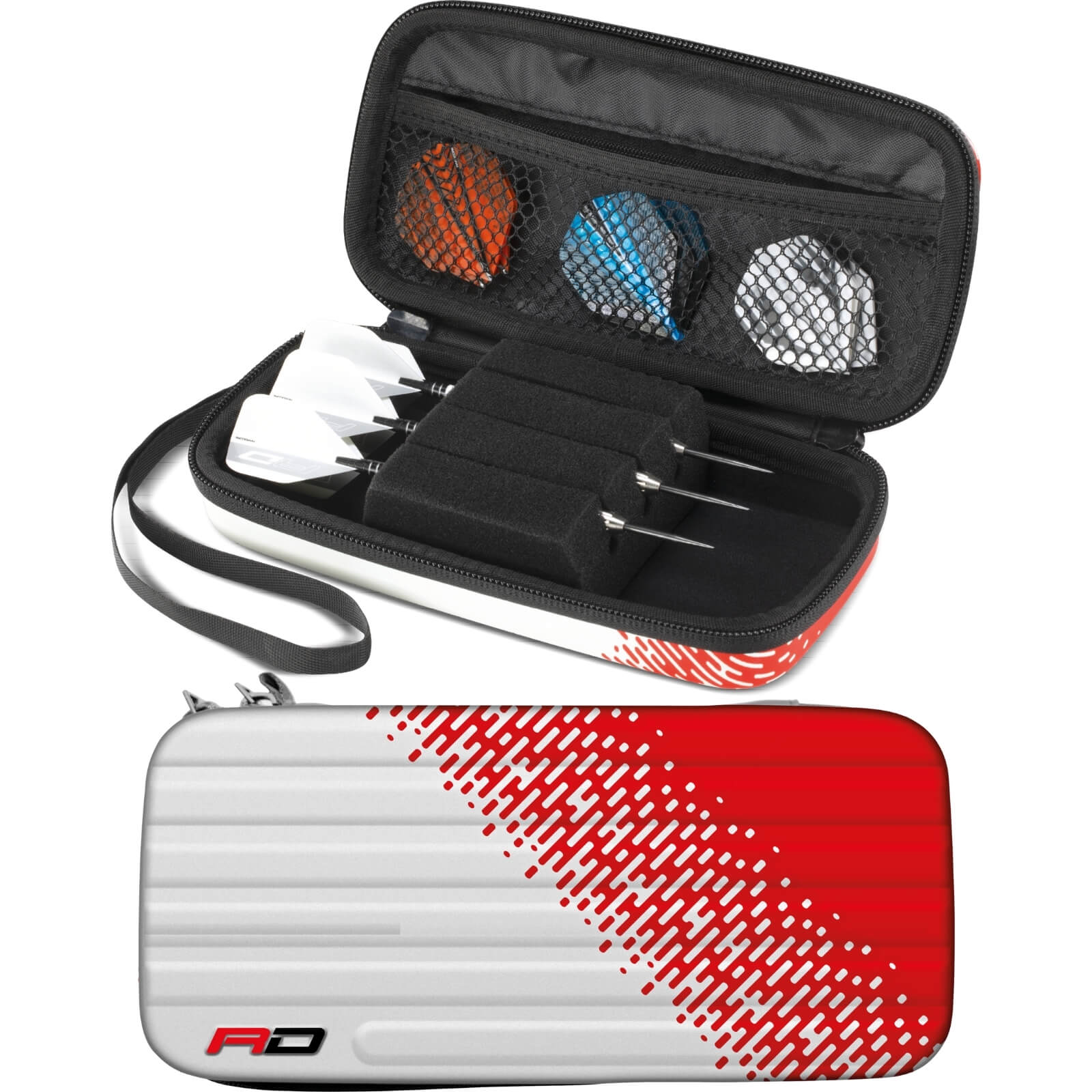 Dart Cases - Red Dragon - Monza Dart Case - Red & White 