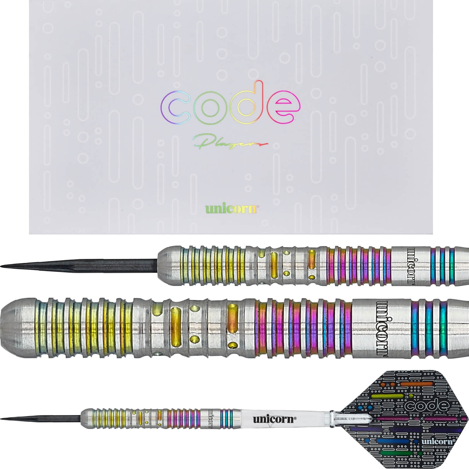 Darts - Unicorn - Code Chris Dobey Darts - Steel Tip - 90% Tungsten - 21g 23g 