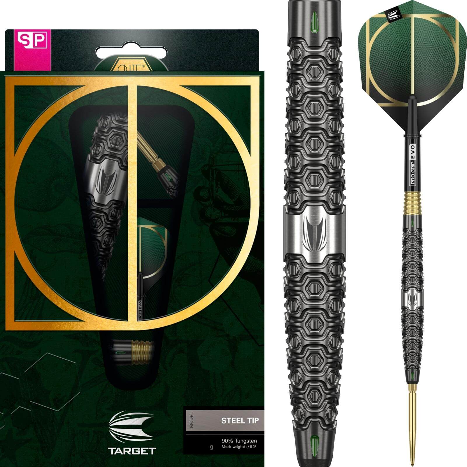 Darts - Target - Cult 01 Darts - Swiss Point - Steel Tip - 90% Tungsten - 21g 23g 