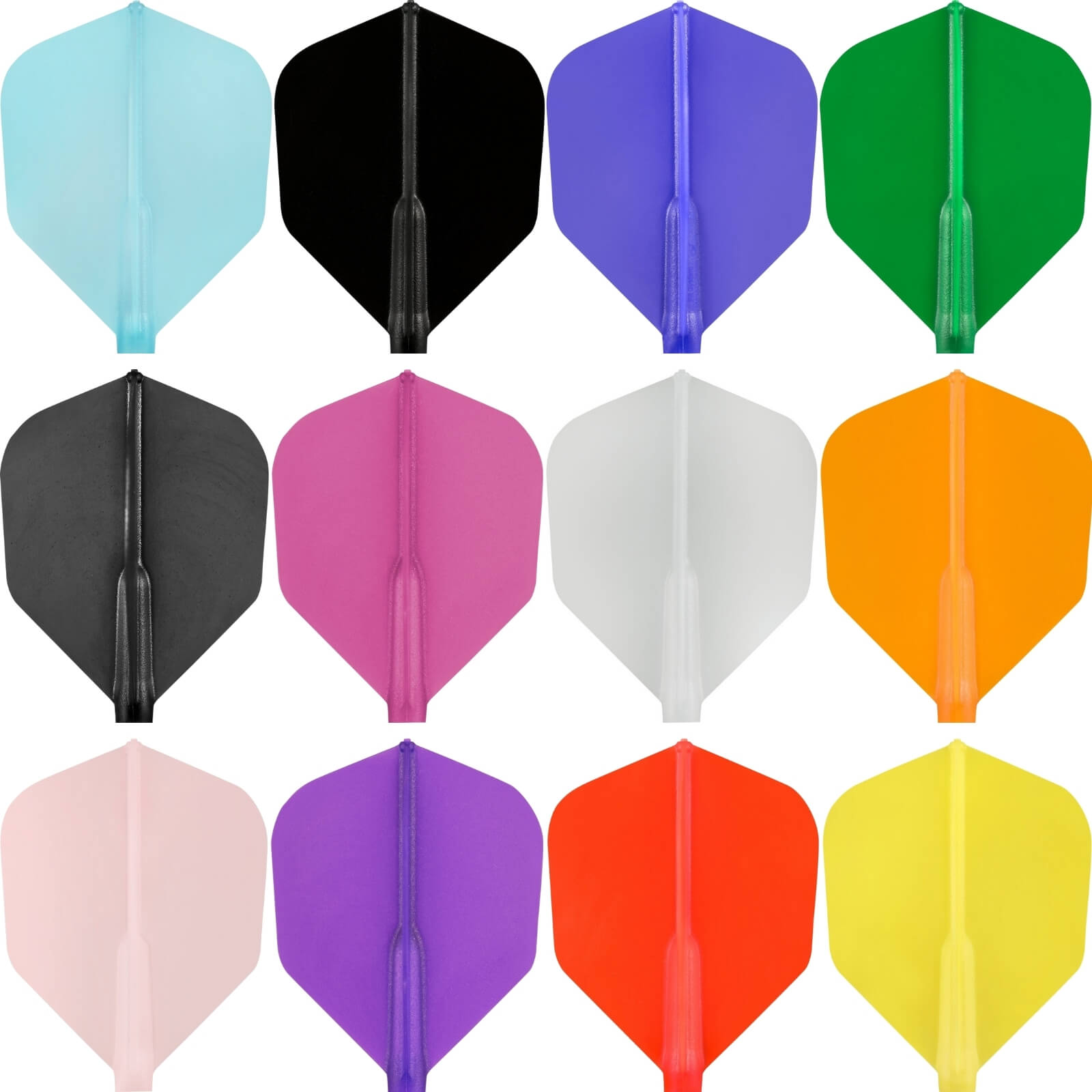 Dart Flights - Cosmo - Fit Flight 6 Pack - Shape - Plain - Standard Dart Flights 