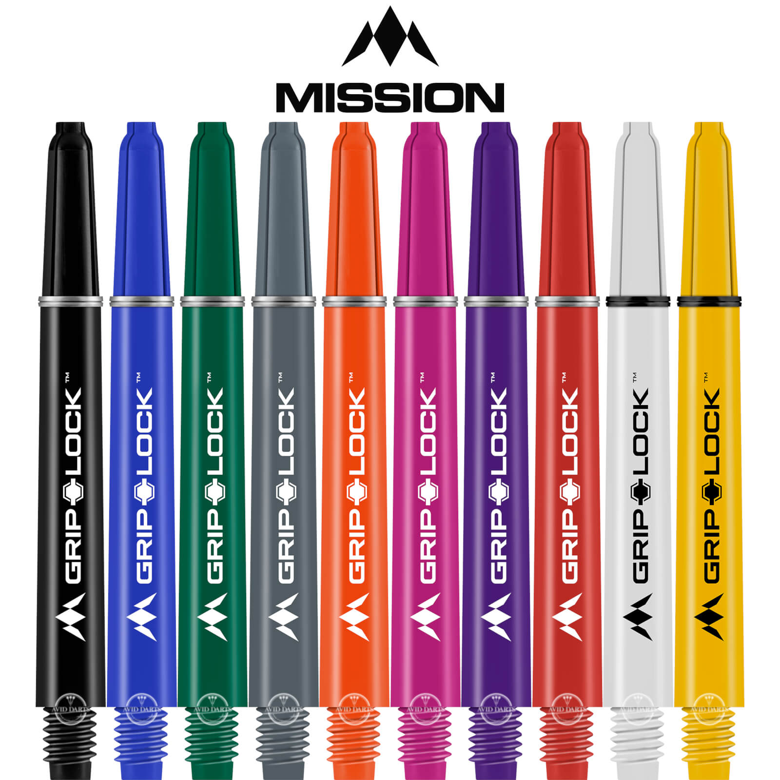 Dart Shafts - Mission - GripLock Nylon Dart Shafts 