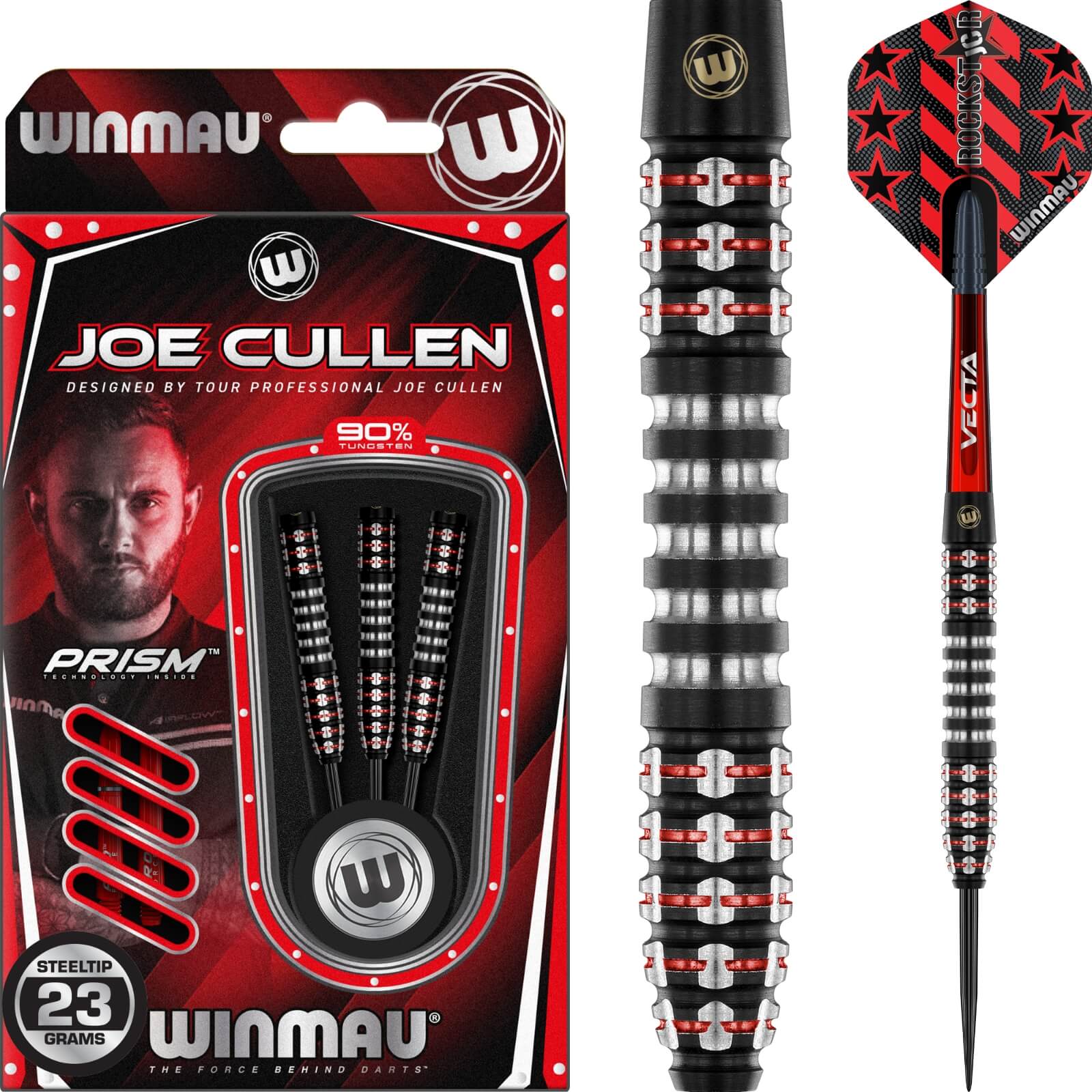 Darts - Winmau - Joe Cullen Ignition Series Darts - Steel Tip - 90% Tungsten - 21g 23g 