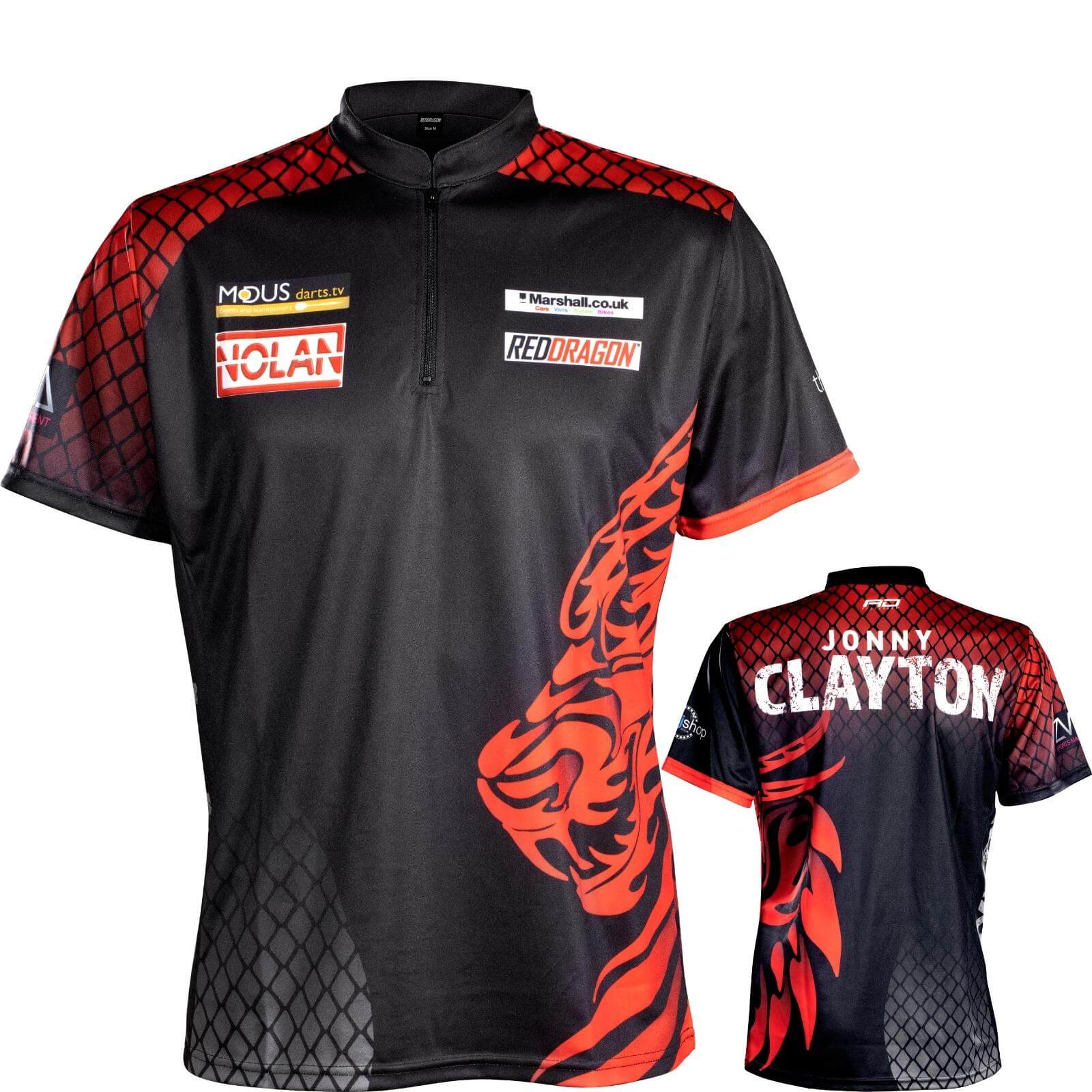 Dart Shirts - Red Dragon - Jonny Clayton Tour Polo - M to 2XL 