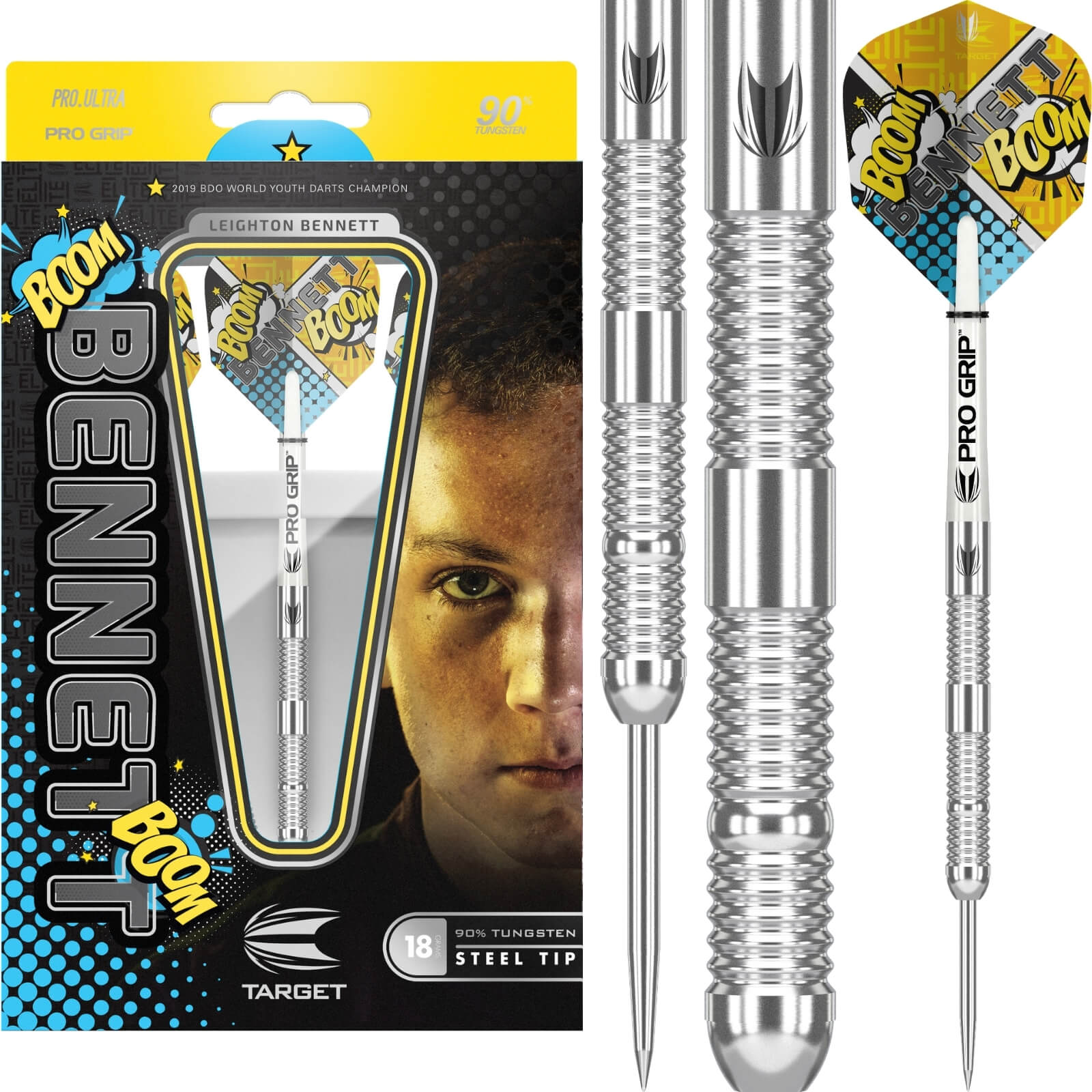 Darts - Target - Leighton Bennett Darts - Steel Tip - 90% Tungsten - 18g 20g 22g 