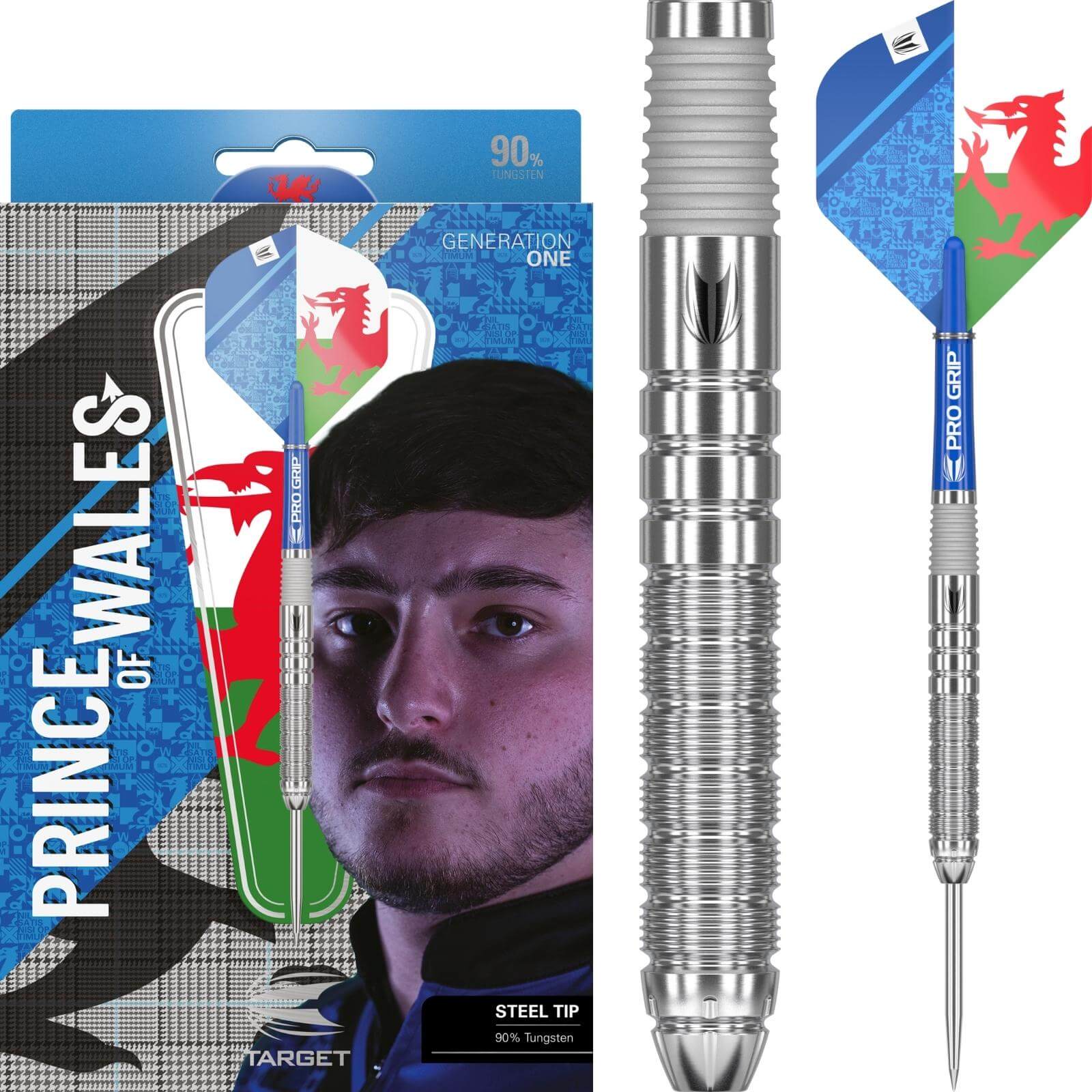 Darts - Target - Lewy Williams Darts - Steel Tip - 90% Tungsten - 23g 25g 