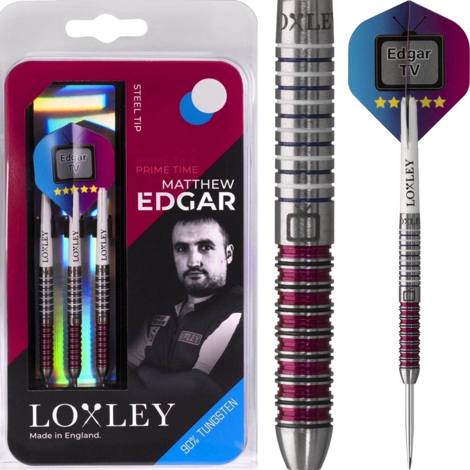 Darts - Loxley - Matthew Edgar Darts - Steel Tip - 90% Tungsten - 21g 23g 