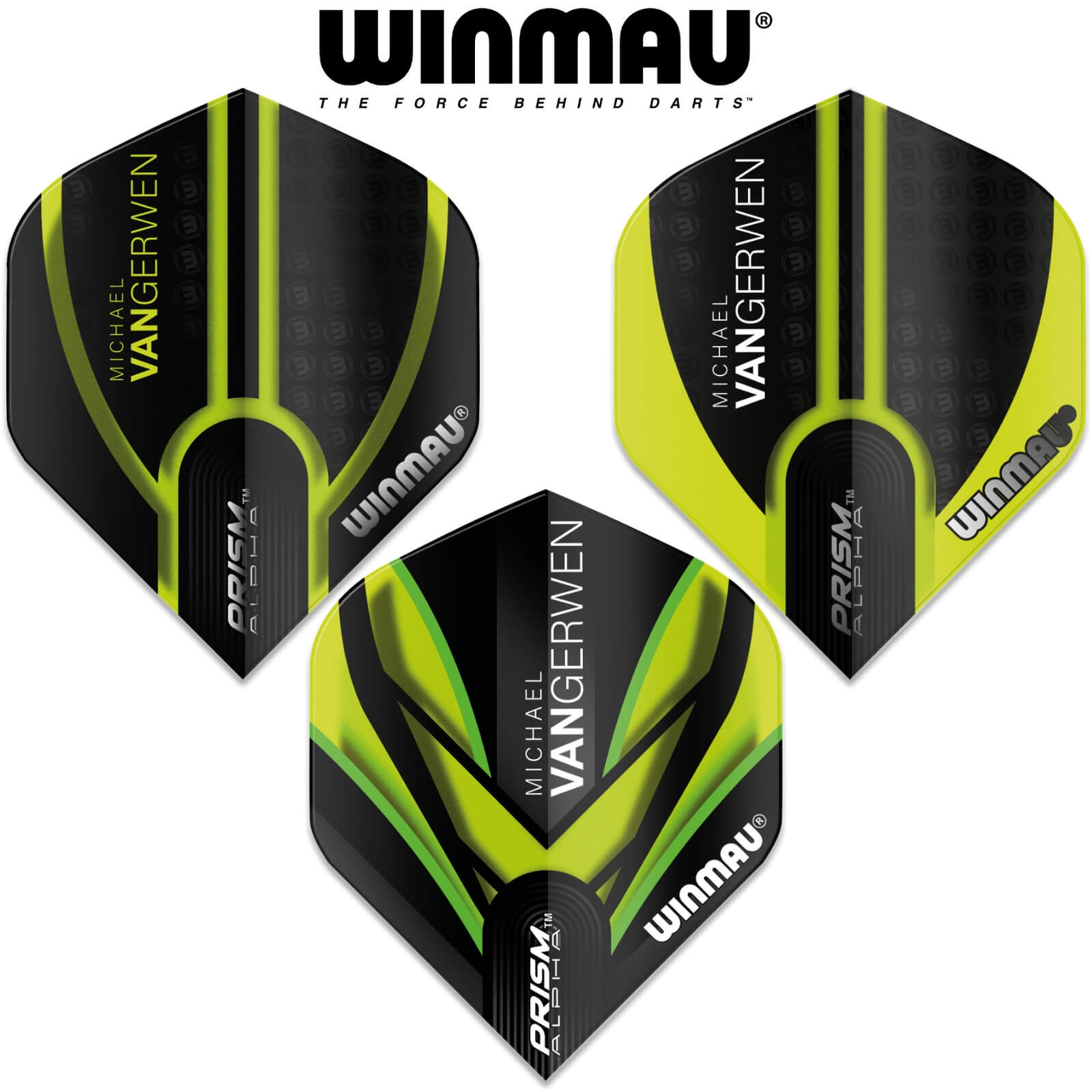 Dart Flights - Winmau - MvG Prism Alpha - Big Wing Dart Flights 