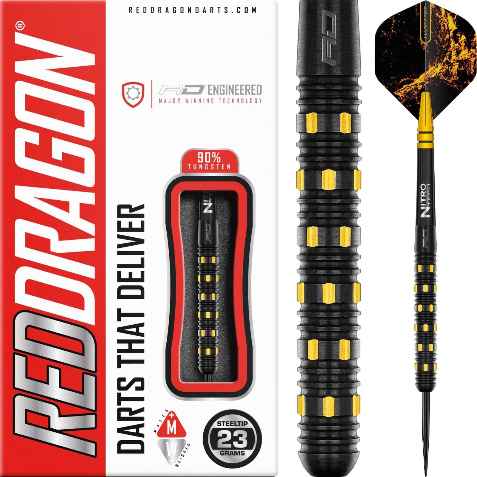 Darts - Red Dragon - Nirvana Darts - Steel Tip - 90% Tungsten - 22g 23g 24g 