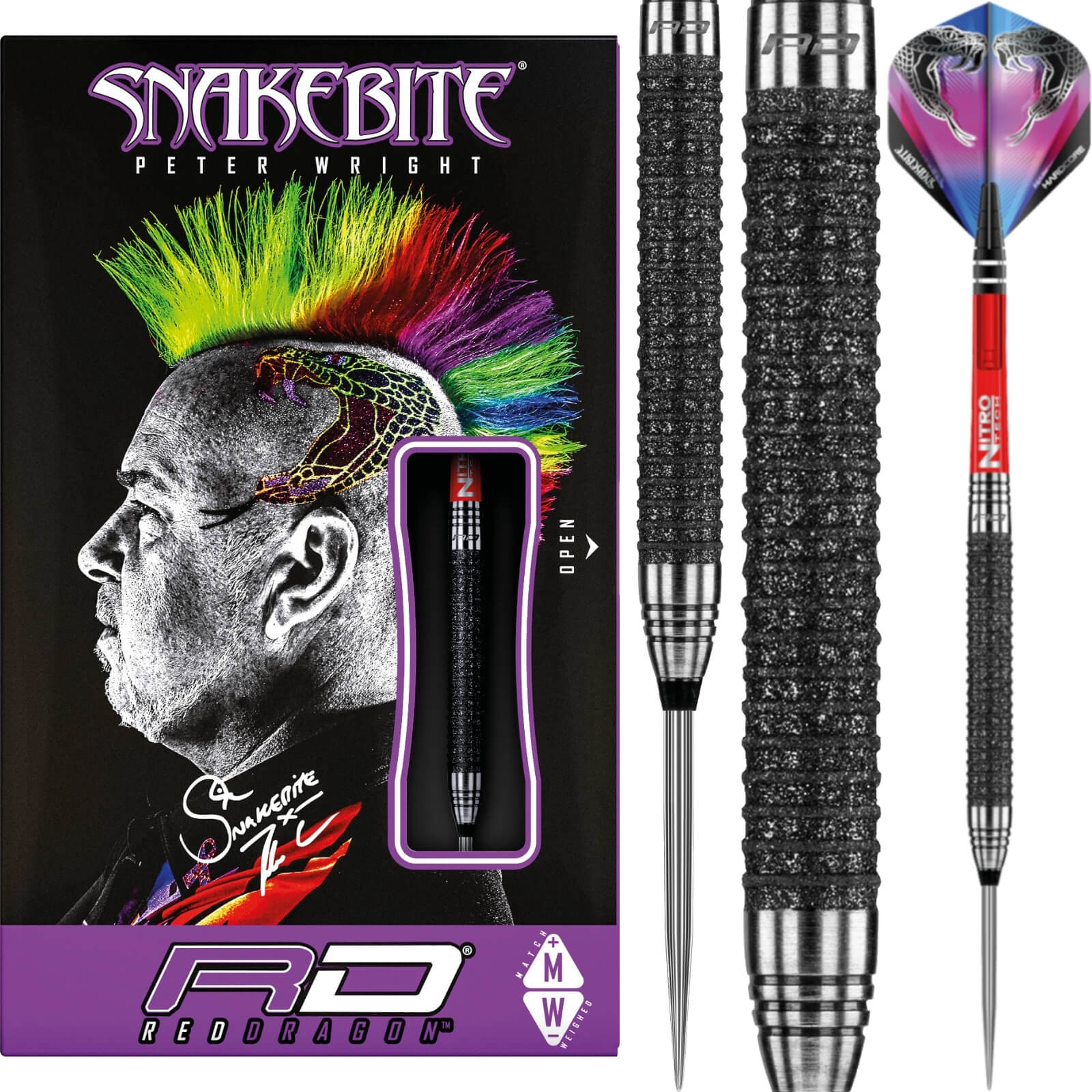 Darts - Red Dragon - Peter Snakebite Wright Melbourne Masters Edition Darts - Steel Tip - 90% Tungsten - 22g 