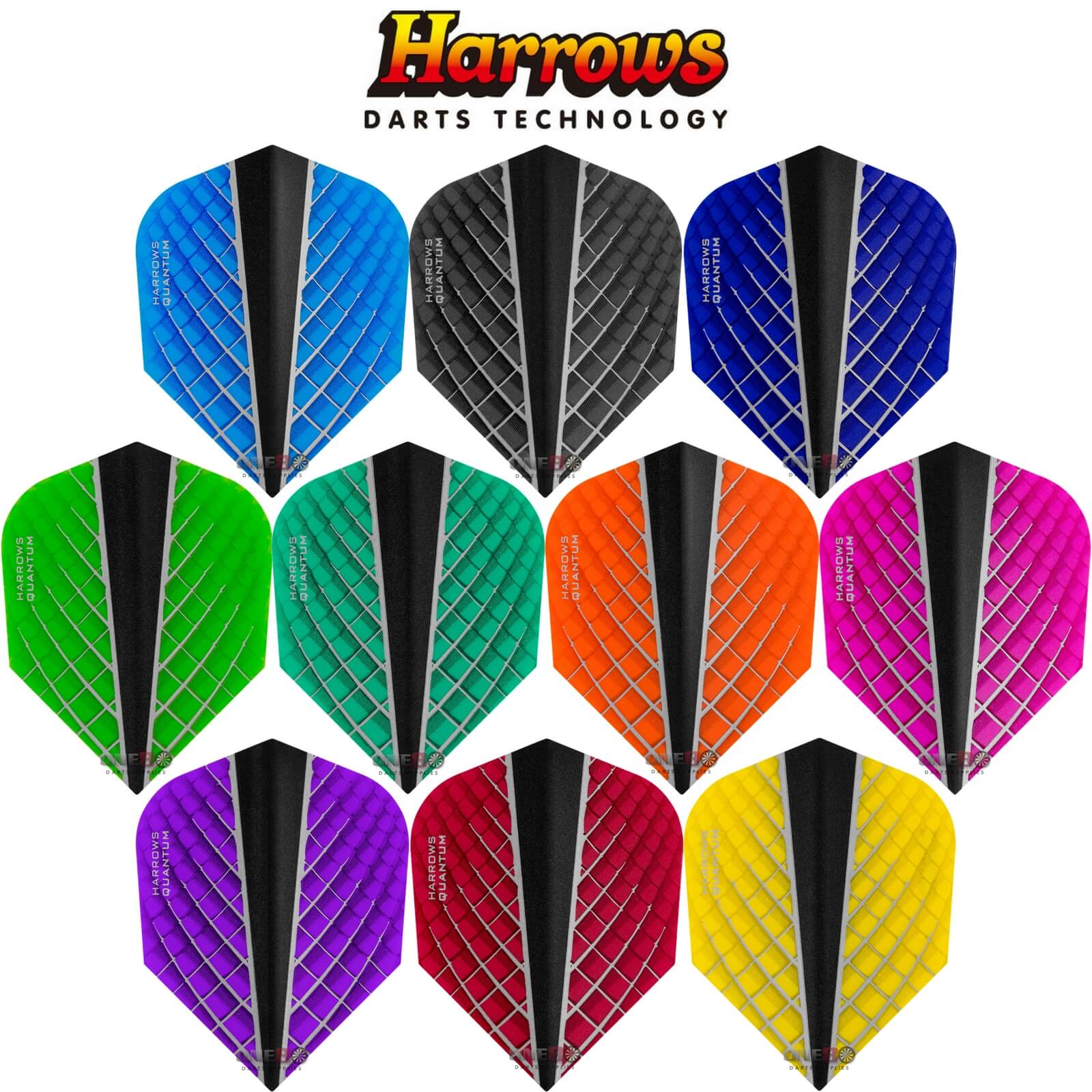 Dart Flights - Harrows - Quantum-X - Standard Dart Flights 