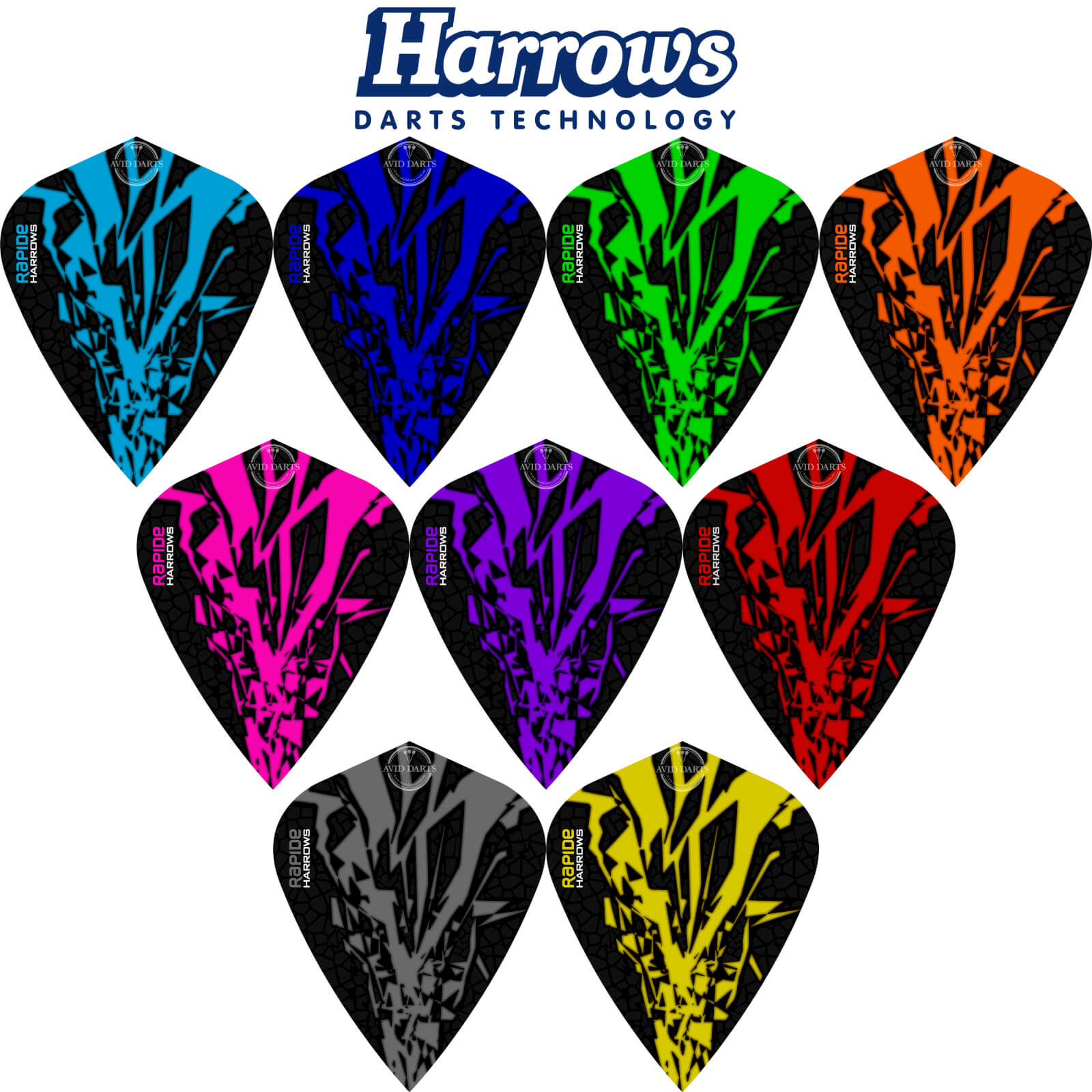 Dart Flights - Harrows - Rapide-X - Kite Dart Flights 