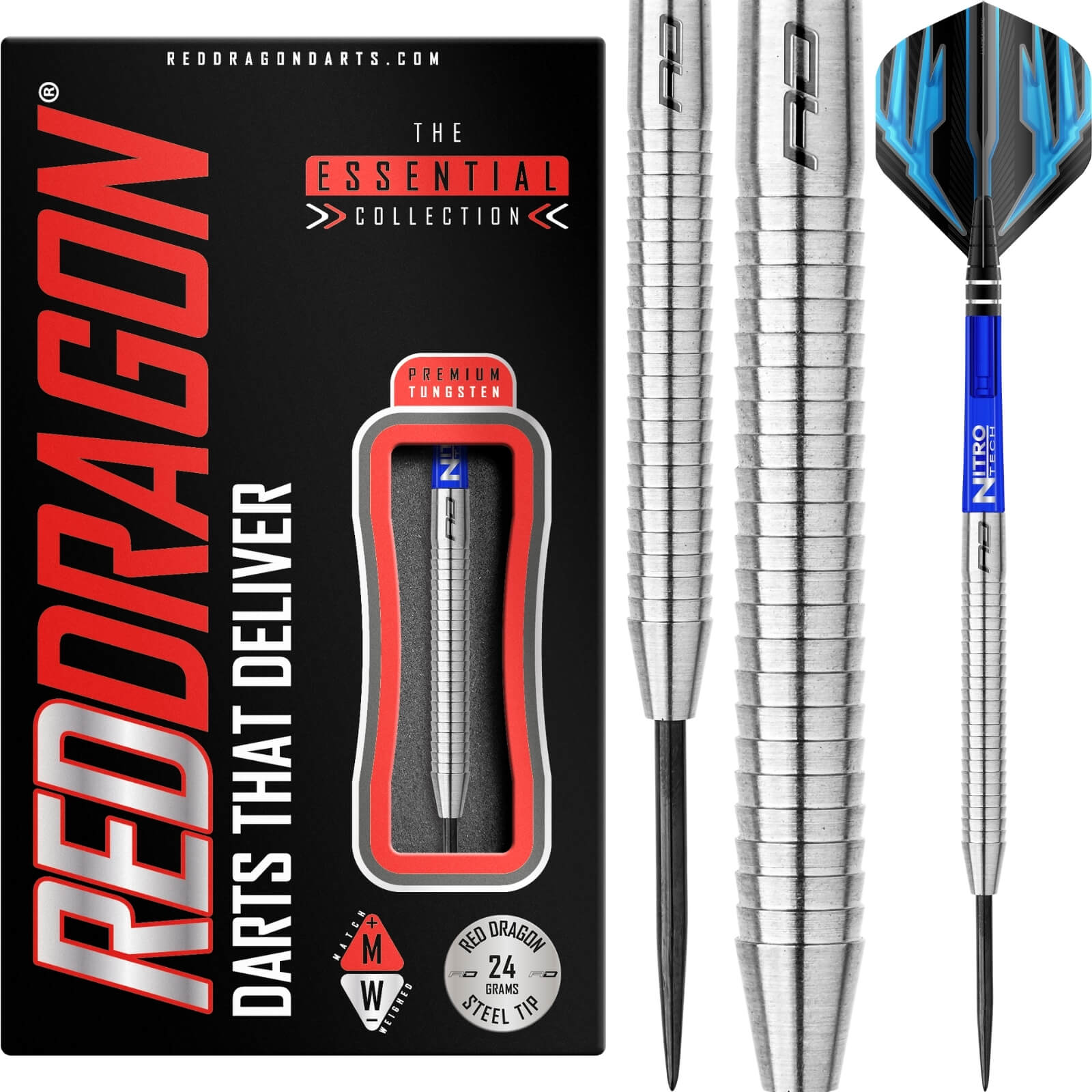 Darts - Red Dragon - Razor Edge Original Darts - Steel Tip - 85% Tungsten - 20g 21g 23g 24g 26g 28g 29g 30g 33g 