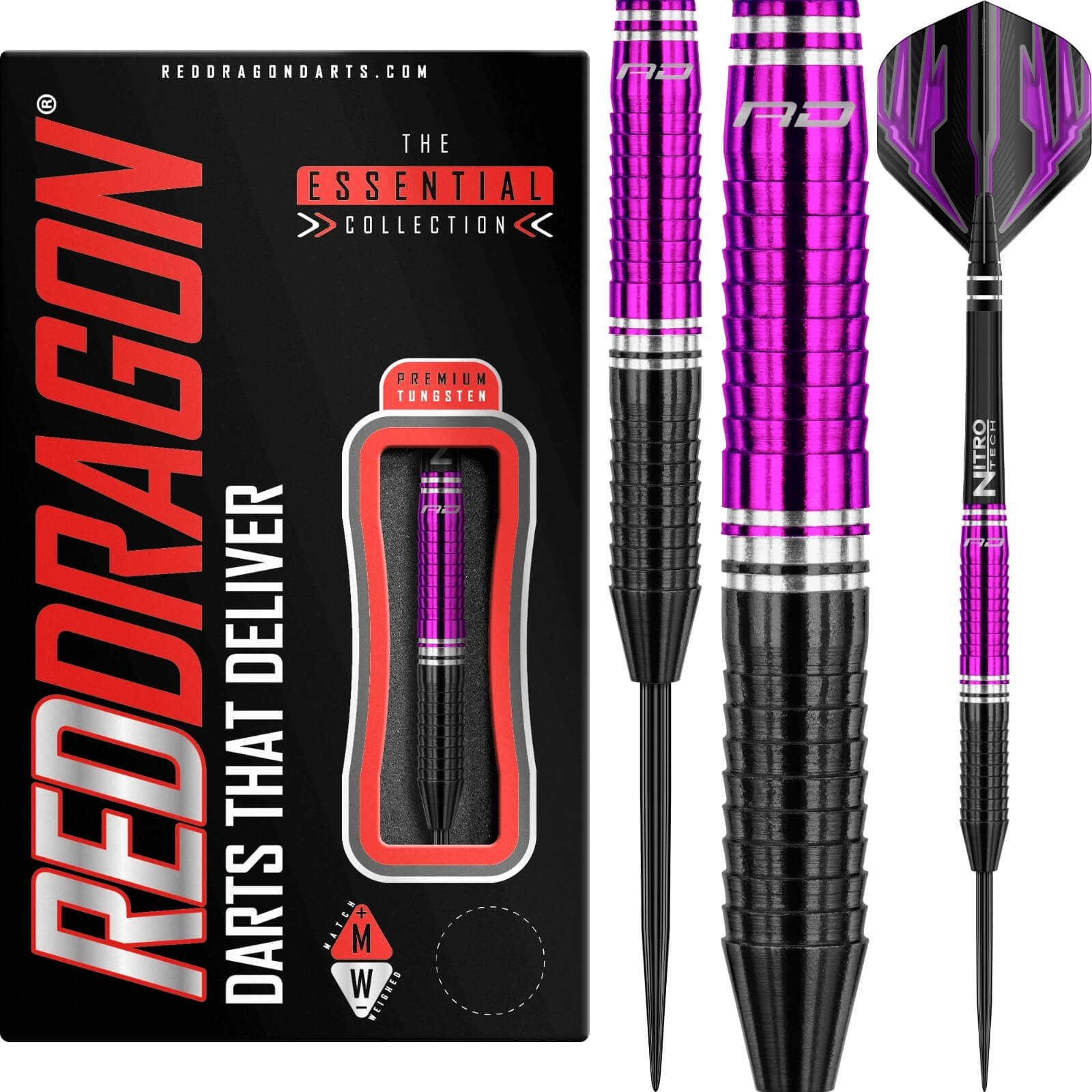 Darts - Red Dragon - Razor Edge ZX-1 Darts - Steel Tip - 85% Tungsten - 22g 24g 26g 