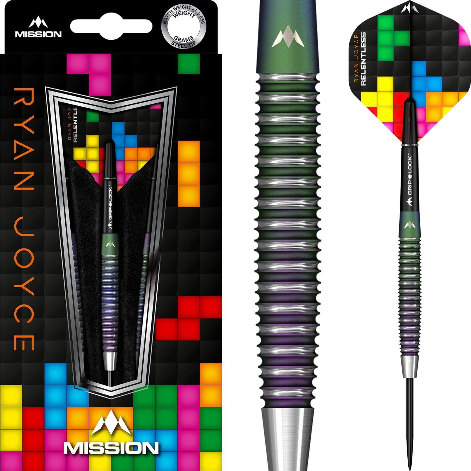 Darts - Mission - Ryan Joyce Darts - Steel Tip - 95% Tungsten - 21g 23g 25g 