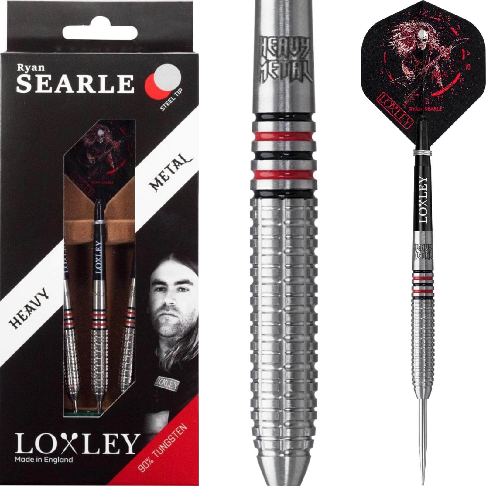 Darts - Loxley - Ryan Searle Darts - Steel Tip - 90% Tungsten - 26g 29g 32g 