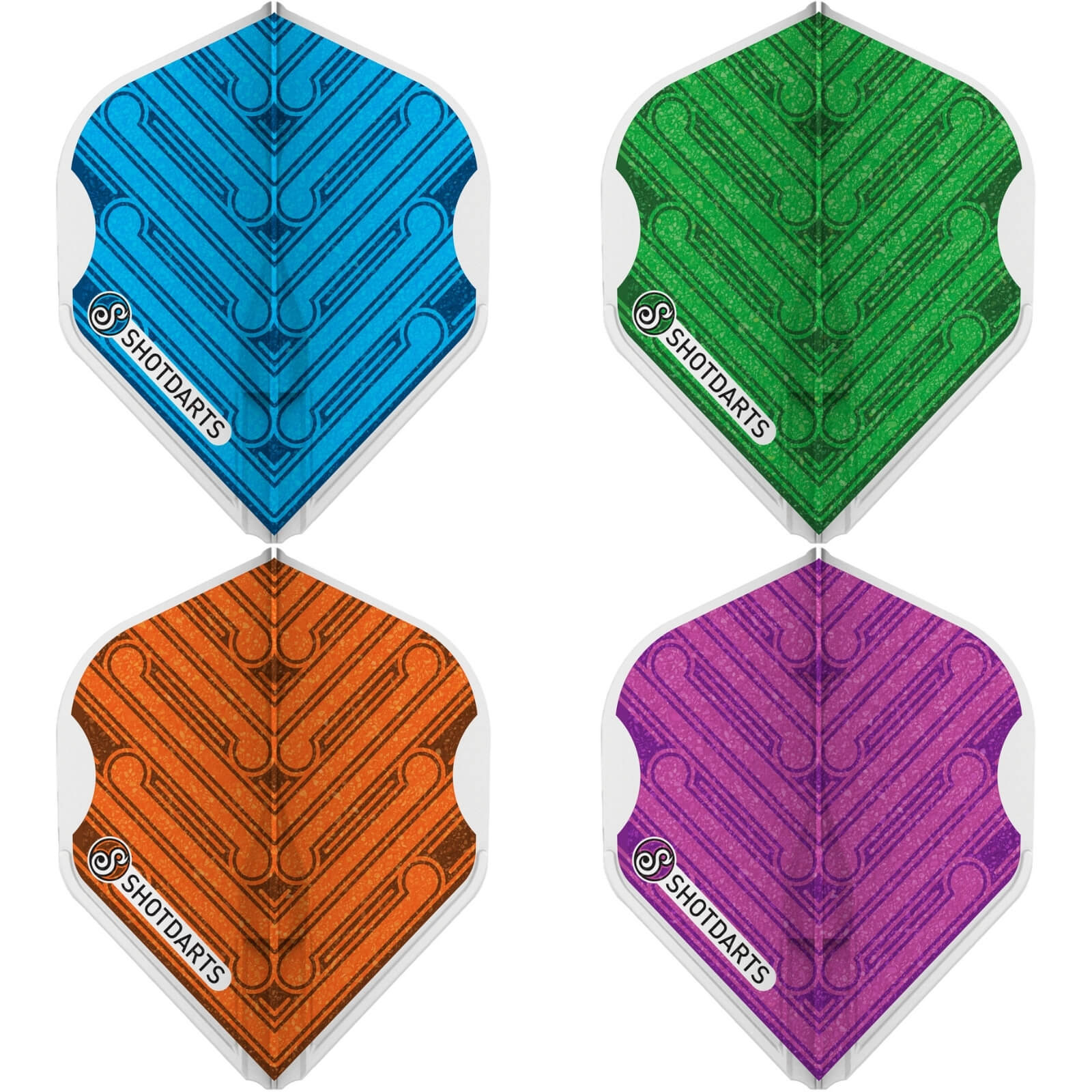 Dart Flights - Shot - L-Style - Manu - EZ - L1 - Big Wing Moulded Dart Flights 