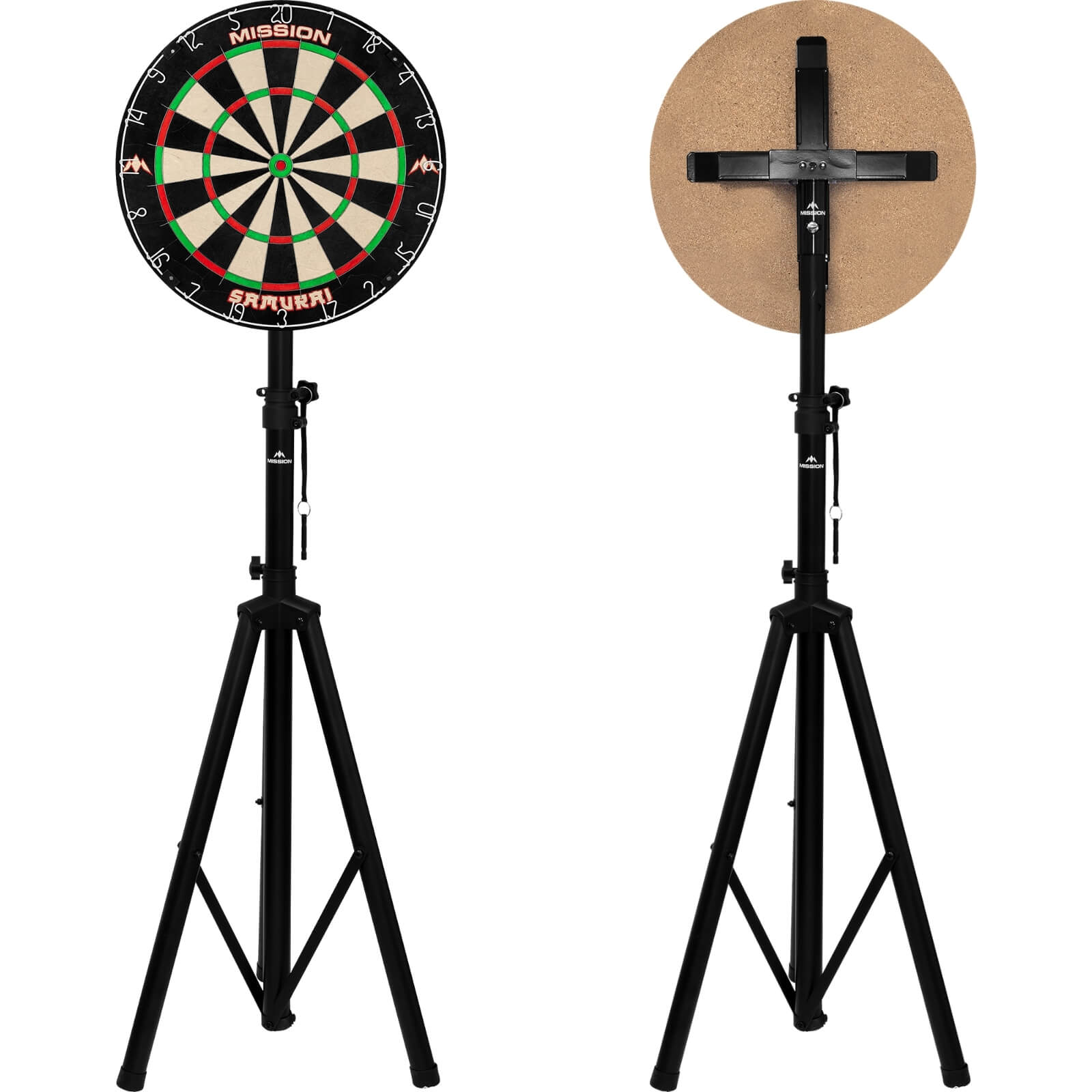 Dartboard Accessories - Mission - Travel Dartboard Stand - With Pro Bracket 