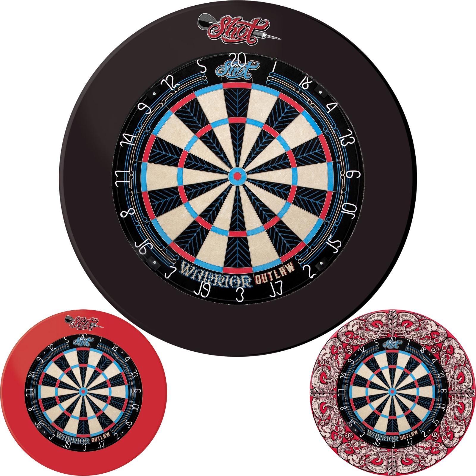 Dartboards - Shot - Warrior Outlaw Dartboard & Surround Package 