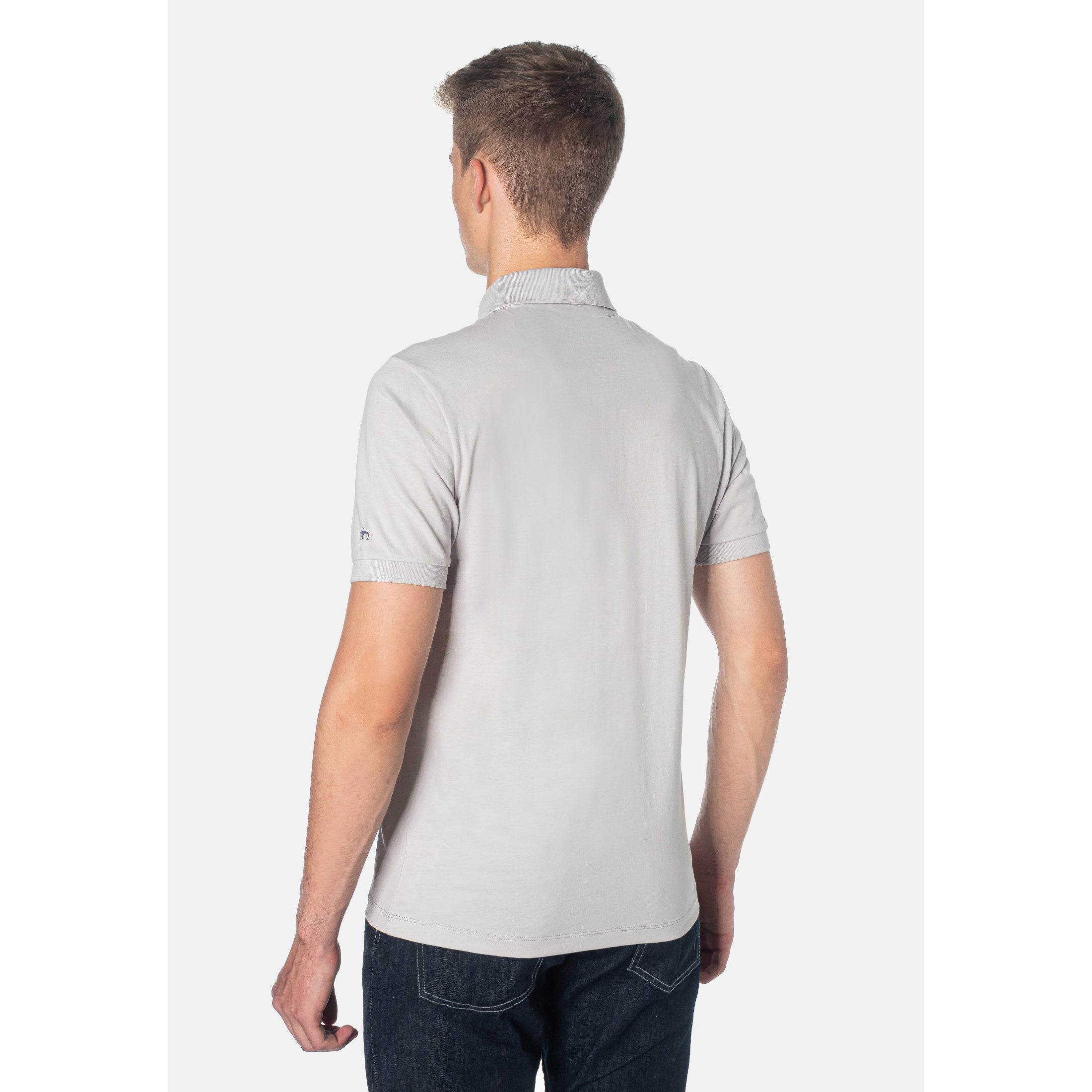 Atlas Light Grey Polo - Merc