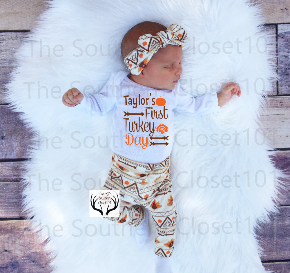 baby girl turkey outfit