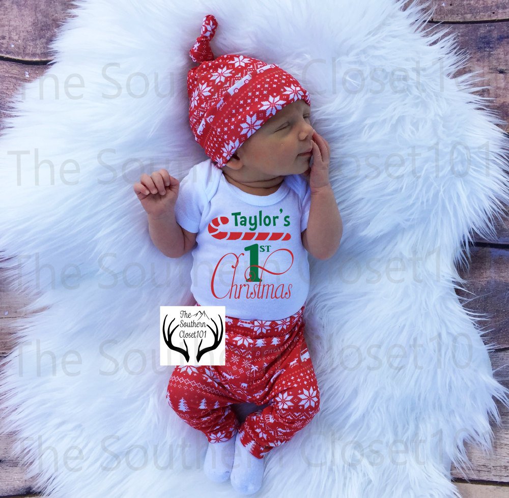 baby's 1st christmas dress