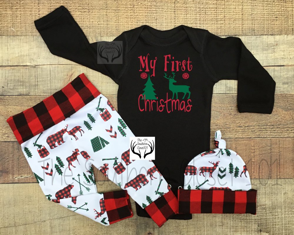 my first christmas outfit baby