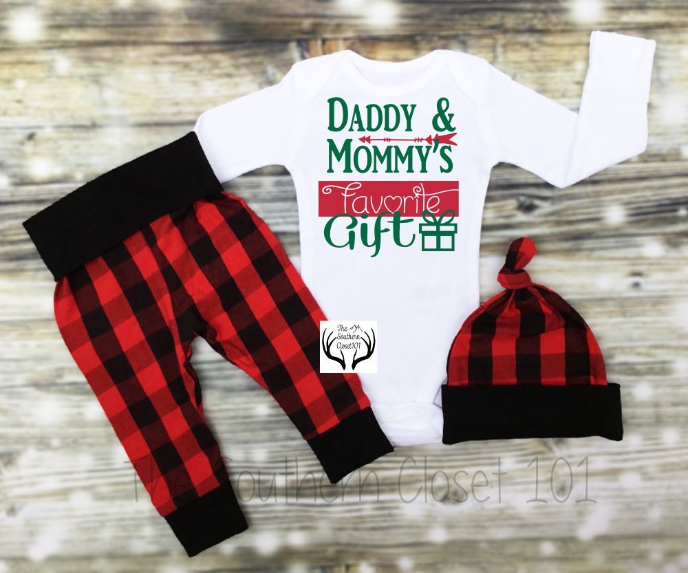 baby boy red tartan outfit
