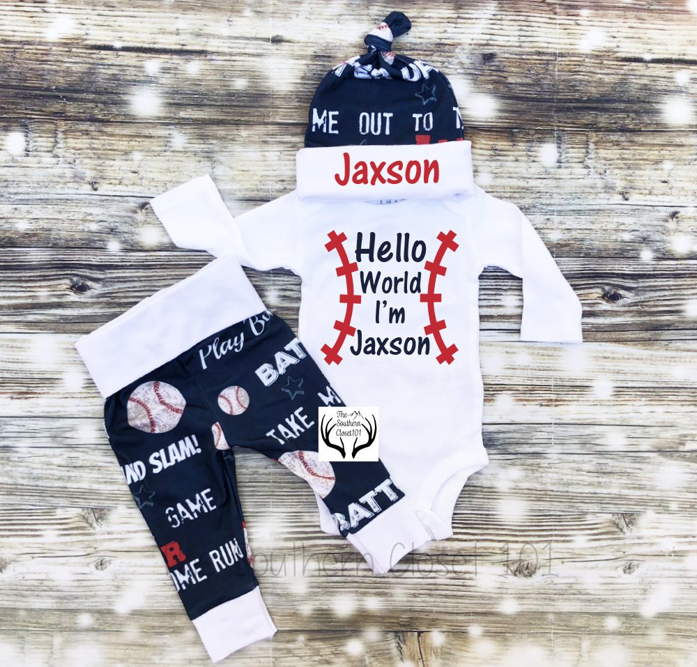 baby boy baseball outfit